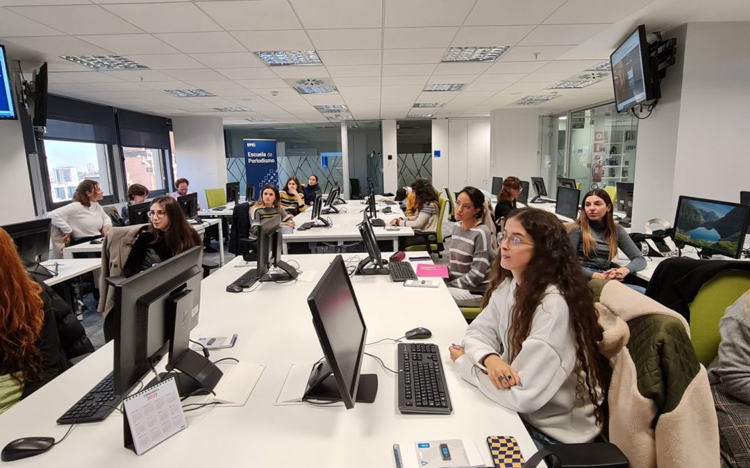 Los alumnos del Máster en Periodismo de Agencia UC3M-EFE comienzan las clases en la sede de EFE