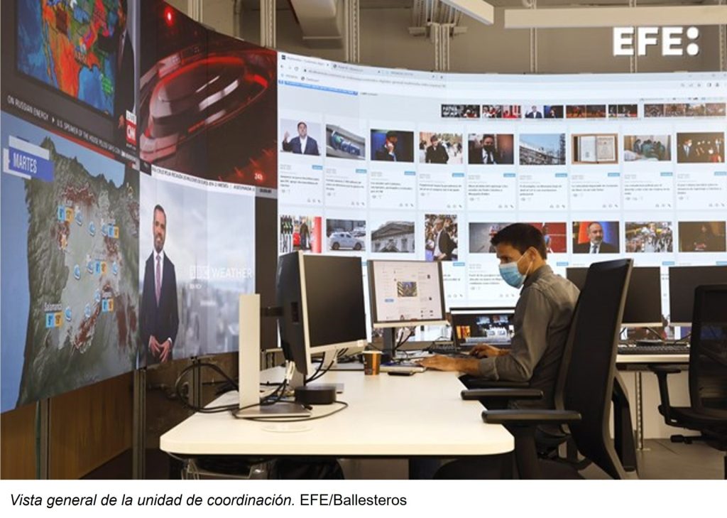 Vista general de la unidad de coordinación. EFE/Ballesteros