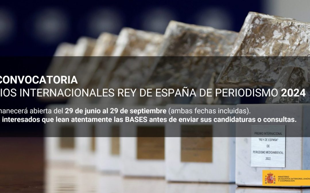 Los Premios Rey de España de Periodismo abren la convocatoria de su edición de 2024