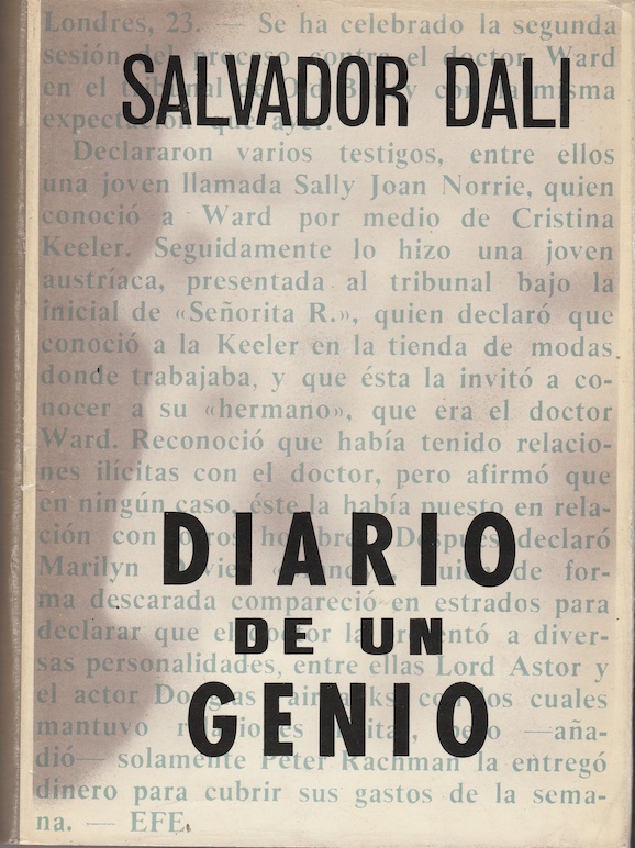 Portada del libro Diario de un Genio de Salvador Dalí. El libro fue escrito por el artista en 1964.