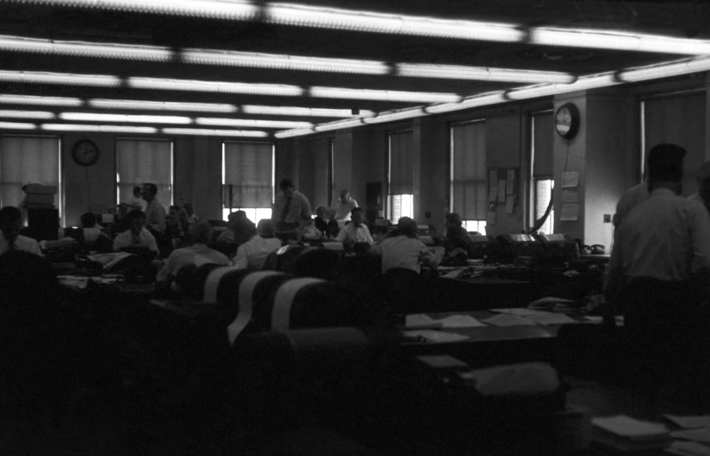 Nueva York 15-4-1940.- Sede de la agencia estadounidense United Press en Nueva York. EFE/yv
