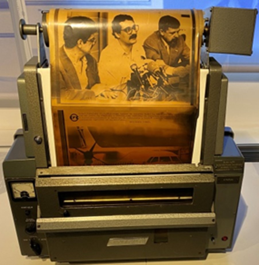 Teletransmisor y receptor de fotografía Unifax años 80