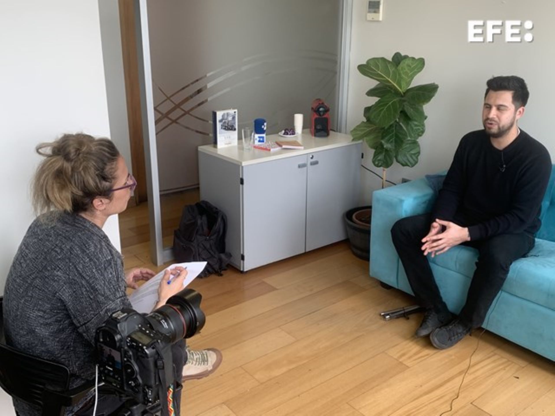 Entrevista exclusiva que Gustavo Gatica, víctima icónica de represión policial durante "el estallido social" concedió a EFE. EFE