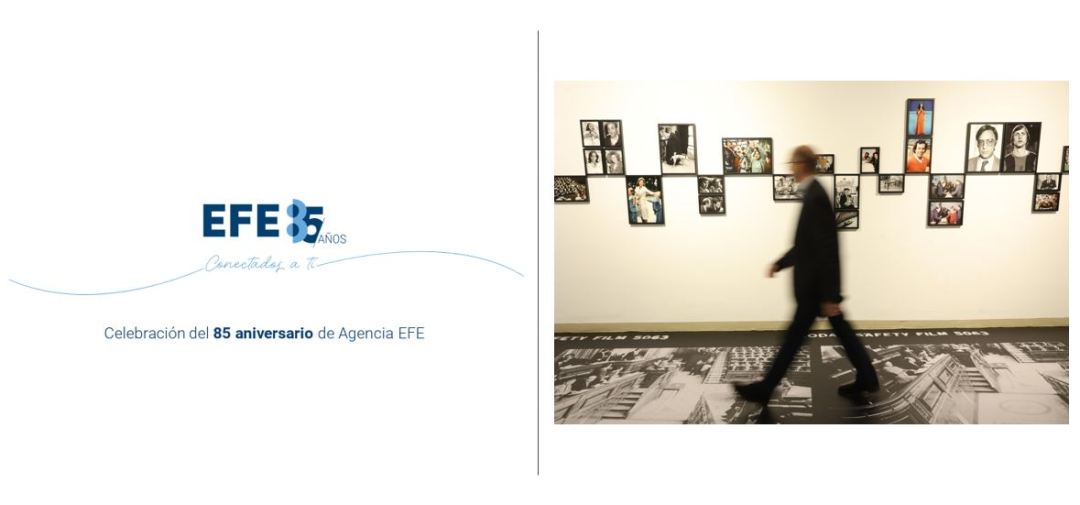 Madrid, 14/11/2024.- Inauguración de la exposición “Tu memoria colectiva”, dentro de la celebración del 85 aniversario de la Agencia EFE, en el espacio Larra-Laboratorio de Periodismo, en Madrid. EFE/Kiko Huesca