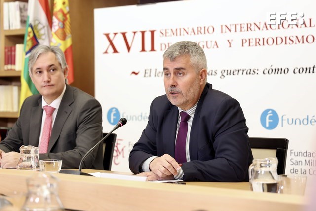 El presidente de EFE aboga por informar y no distorsionar, por vigilar la oratoria hueca, en la inauguración del XVII Seminario Internacional de Lengua y Periodismo