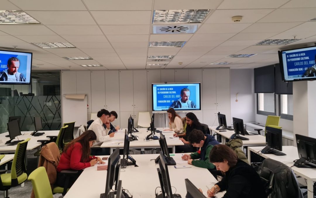 La Escuela de EFE acoge las pruebas de la III Beca “Carlos del Amo” de periodismo cultural