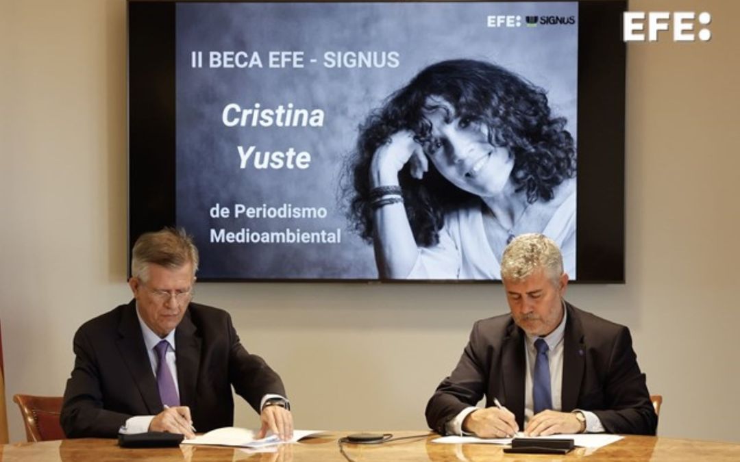 EFE y SIGNUS destacan la figura de Cristina Yuste y la excelencia en periodismo ambiental