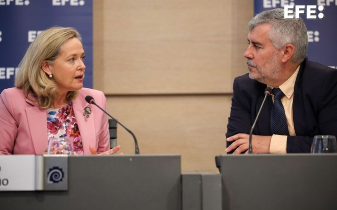 Nadia Calviño subraya que Europa es un “ancla de confianza y estabilidad” para el resto del mundo en un momento de “cambio”, en una conversación con el presidente de EFE