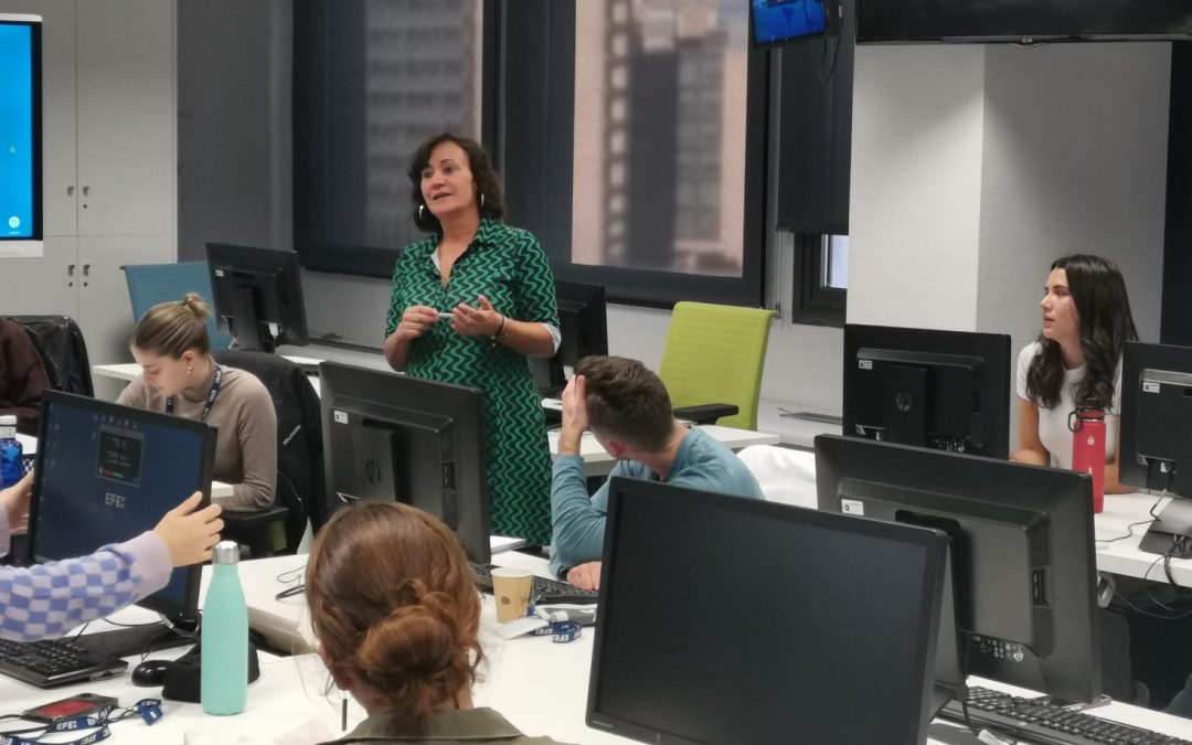 La periodista Sagrario Ortega, profesora del Máster EFE-UC3M, premio a una vida dedicada a informar sobre seguridad