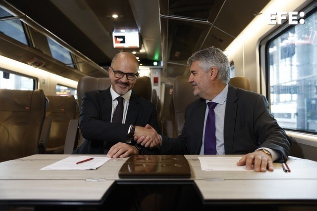 La Agencia EFE e Iryo y firman un acuerdo para ofrecer información económica en sus trenes