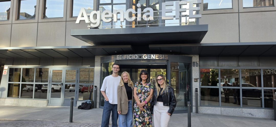 Alumnado del Máster en Periodismo Multimedia Profesional de la Complutense se forma en EFE